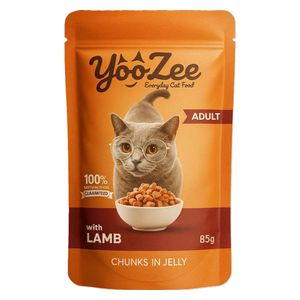 YooZee With Lamb Chunks in Jelly Adult Cat Food - 85g