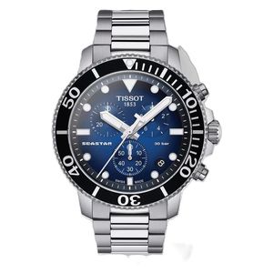 Tissot Watch T1204171104101 For Men - Analog Display, Stainless Steel Band - Silver