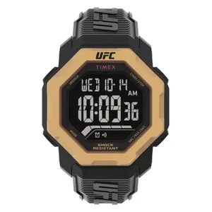 Timex Watch TW2V89000 For Men - Digital Display, Rubber Band - Black