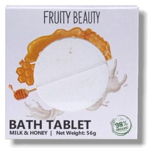  Fruity Beauty Bath Tablet - Milk & Honey, 56g 