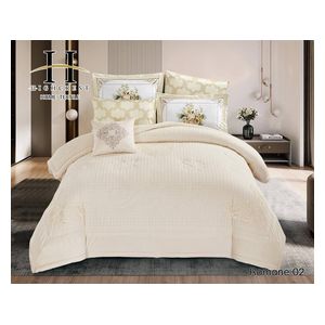  Highcrest Winter Comforter Set, Double, 260 x 240cm - 6 Piece - Beige 