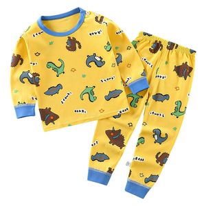  Boys Dinosaur Pattern Pajama Set - 3-4Y 