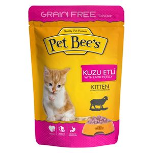  بت بيز طعام للقطط الصغيرة بنكهة لحم الغنم - 100 غم 