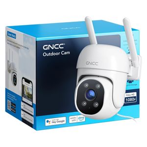  GNCC GK2 - Outdoor PTZ Smart Camera 1080P Color Night Vision - White 