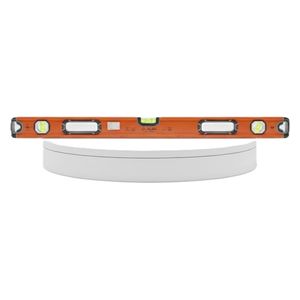 Talan T-3963 - Professional High Precision Spirit Level - Magnetic Aluminum, 3-Vial - Orange 