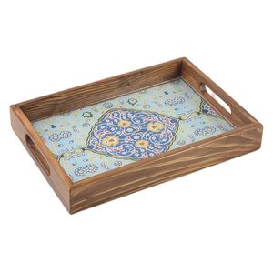  Wooden Carved Tray - 25 x 40 cm 