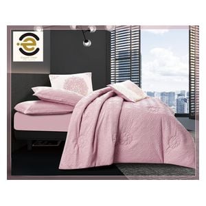 Elegant Home Summer Comforter Set, Double , 250 x 230 cm - 6 Piece - Pink