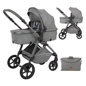  Kidilo K08M - Baby Stroller - Reversible Seat & Compact Fold - Dark Gray 