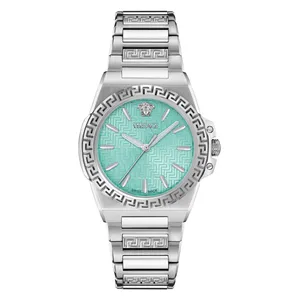 ساعة فيرساتشي للنساء VE0D00325 - عرض بعقارب, سوار من الستانلس ستيل - سلفر