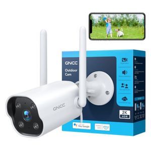  GNCC gt1pro - Smart 2K Outdoor Camera With Color Night Vision - White 