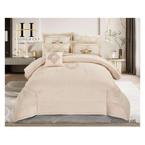  Highcrest Winter Comforter Set, Double, 260 x 240cm - 6 Piece - Beige 