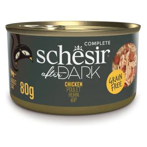 Schesir Dark Chicken in Broth Cat Food - 80g