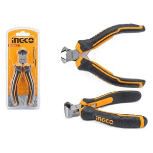  Ingco HMBCD08115 - Mini End Cutting Pincers - 4.5 inch - Orange 