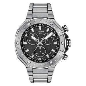 Tissot Watch T1414171105101 For Men - Analog Display, Stainless Steel Band - Grey