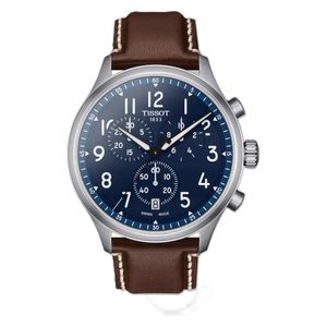 Tissot Watch T1166171604200 For Men - Analog Display, Leather Band - Brown