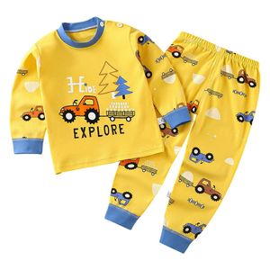  Boys Truck Pattern Pajama Set - 3-4Y 