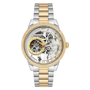 ساعة .يو.اس. بولو اسن للرجال USPA1112-05 - عرض بعقارب, سوار من الستانلس ستيل - ذهبي