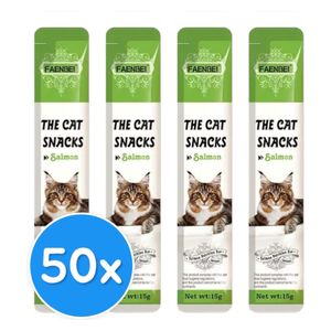 Faenbei Cat Snack With Salmon - 50 Pieces