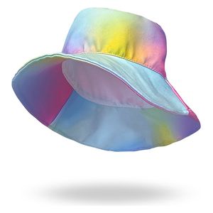  قبعة بنات بحماية من الشمس UPF 50 بطبعة تاي داي - 3-5 سنوات 