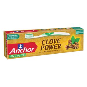  Anchor Clove Power Toothpaste With Toothbrush - 175g 