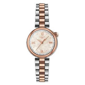  ساعة تيسوت للنساء T1520102211800 - عرض بعقارب, سوار من الستانلس ستيل - روز 