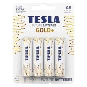  بطاريات ألكالين تسلا غولد+ - AA - LR6 - 1.5 فولت - 4 قطع 