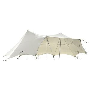  Porodo Lifestyle Camping Canopy - provides spacious outdoor shelter with sun protection and water resistance, Off White 