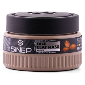  SINEP Pro-Care Face Clay Mask - with Argan Oil, 400 g 
