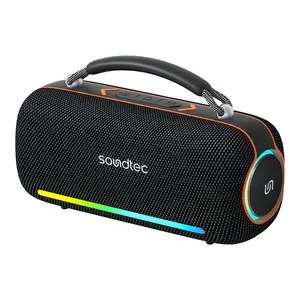  Porodo PDSTBTSH9BK - Bluetooth Speaker - 4000 mAh Battery - Black 