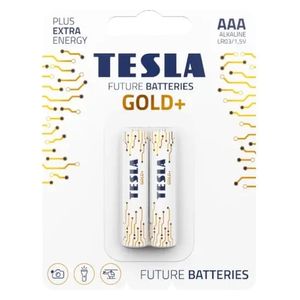  Tesla - Alkaline Batteries GOLD+ - AAA - LR03 1.5V - 2 pcs 