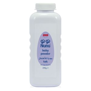  نونو تالك بودرة أطفال - تحافظ على جفاف البشرة وتمنحها نعومة, 200 غ 