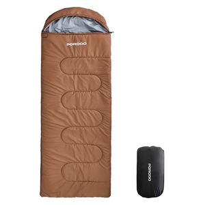  Porodo Lifestyle Camping Sleeping Bag with Heat Function - Brown 
