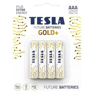  Tesla - Alkaline Batteries GOLD+ - AAA - LR03 1.5V - 4 pcs 