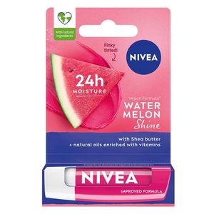  نيفيا ووتر ميلون شاين مرطب شفاه - يمنح لمعة وردية خفيفة برائحة البطيخ, 4.8 غ 