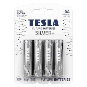  Tesla - Alkaline Batteries SILVER+ - AA - LR6 1.5V - 4 pcs 