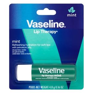  Vaseline Lip Therapy Mint Lip Balm - Moisturizes lips and provides a refreshing feel, 4.8 g 