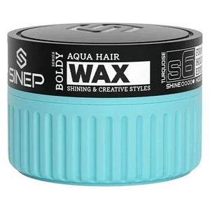  Sinep Boldy Aqua Hair Wax S6 - Firm Hold, Shiny Finish, 150 ml 