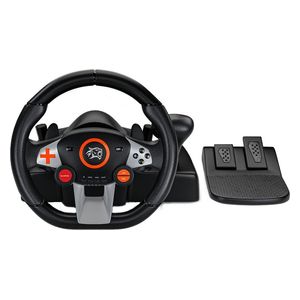  Porodo PDX627 - Gaming Steering Wheel - 7-in-1 Fast Response - Black 
