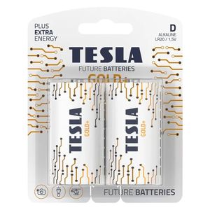  Tesla - Alkaline Batteries GOLD+ - D - LR20 1.5V - 2 pcs 