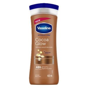  Vaseline Intensive Care Cocoa Glow Body Lotion - Moisturizes skin and adds softness and radiance, 400 ml 