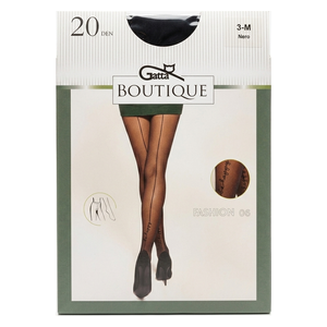  Gatta Fashion Women's Sheer Tights - Black - M 