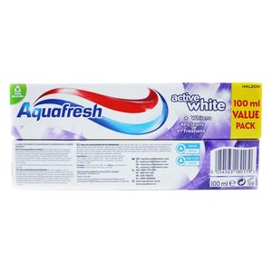  Aquafresh Active White Toothpaste - removes surface stains and restores natural whiteness, 100 ml 