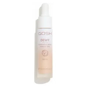  Gosh Dewy Foundation Drops - SPF15 lightweight dewy coverage with hydration - 004 Fair, 12 ml 