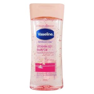  Vaseline Intensive Care Vitamin B3 Body Oil - Moisturizes skin and evens tone for a radiant glow, 200 ml 