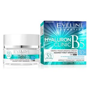  Eveline Cosmetics Hyaluron Clinic B5 Day & Night Cream - Deeply hydrates and helps delay signs of aging, 50 ml 