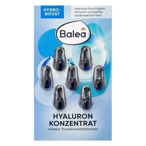  Balea Hyaluron Concentrate Capsules - Provides intensive hydration and leaves skin soft and refreshed, 7 pcs 