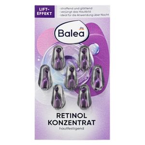  Balea Retinol Concentrate Capsules - Helps renew the skin and reduce fine lines, 7 pcs 
