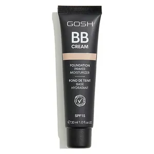  Gosh BB Cream Foundation 3-in-1 - SPF15 with natural coverage and skin hydration, 02 Beige, 30 ml 