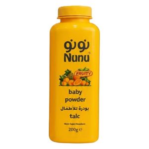  Nunu Fruity Baby Powder - Keeps skin dry and soft, 200 g 