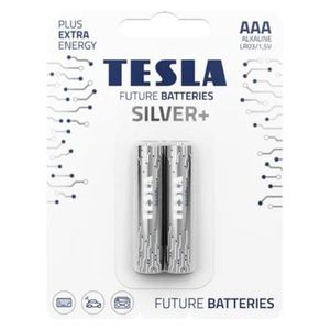  Tesla - Alkaline Batteries SILVER+ - AAA - LR03 1.5V - 2 pcs 
